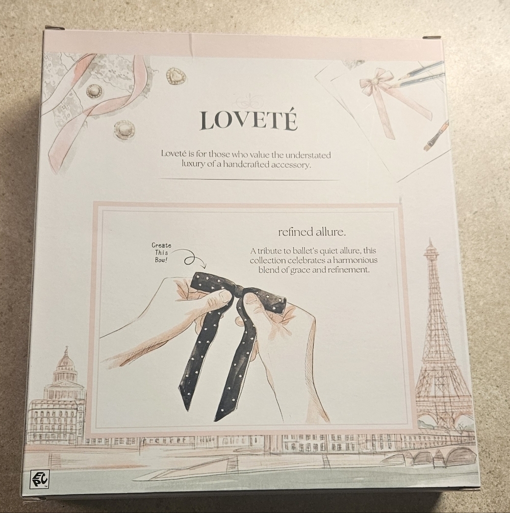 3 New Lovete Boutique Hair Bow Tying Sets - En Pointe, Black Swan, Lacy - Picture 2 of 3